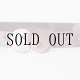 画像: 花柄 パープル×グリーン系 アンティークベルト[20162]