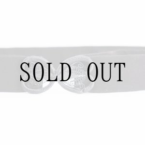 画像: 無地 黒系 アンティークベルト[20257]