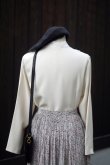 画像6: "Hana no Blouse" 無地 アイボリー 長袖 ブラウス レースカラー 比翼[20353]
