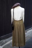 画像12: "SAISON DE ELE" 無地 白 長袖 ブラウス レギュラーカラー レース[20359]