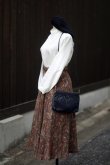 画像5: ”E.B.bis” カーキ系 ペイズリー柄 スカート フレア w67cm[20357]