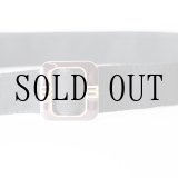 画像: 無地 黒系 アンティークベルト [20385]