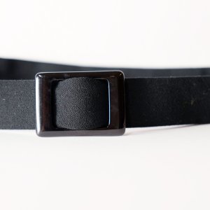 画像: 無地 黒系 アンティークベルト [20384]
