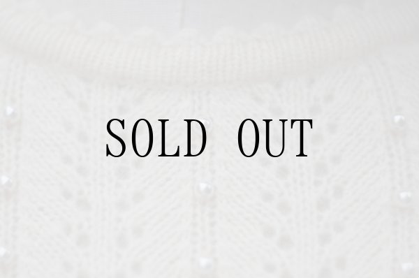 画像5: ”SERA” 無地 白系 ウール ニット セーター ラウンドネック パール [20429]