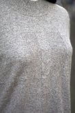 画像4: ”Gypsum” グレー系 カシミヤ 無地 ニット ボトルネック[20497]
