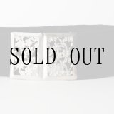 画像: 無地 黒系 アンティークベルト お花  ベロア[20476]