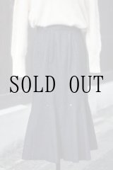 画像: "Chaleur" デニム  黒 スカート マーメイド  w65cm[20509]