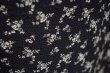 画像6: 花柄 ブラック×ホワイト スカート フレア w/67cm [17337]