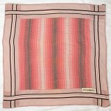 画像: "Yves Saint Laurent イヴサンローラン" ピンク系 ドット シルク スカーフ 78cm×78cm[20080]