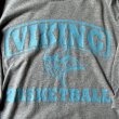 画像2: “VIKING”  GILDAN グレー×ライトブルー 半袖 プリント Tシャツ [17246]