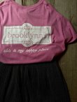 画像7: ”brooklynn's” ピンク×白 半袖 プリント Tシャツ [17292]