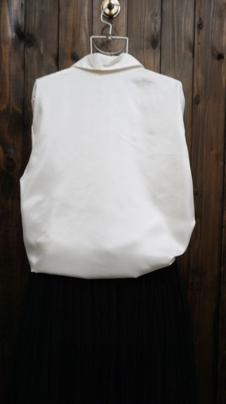 画像2: 白 長袖 ブラウス レギュラーカラー 刺繍[15900]