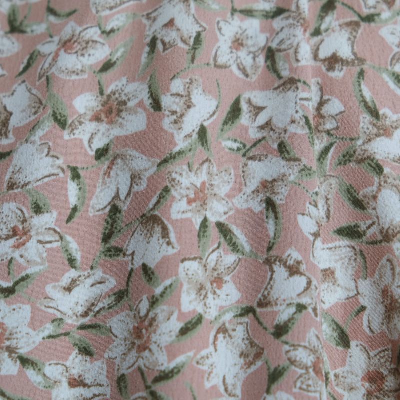 画像: 花柄 ピンク系 スカート フレア/w58cm[42107]