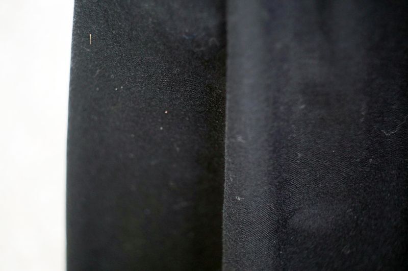 画像: 無地 ブラック スカート フレア ハイウエスト w/62cm [16786]