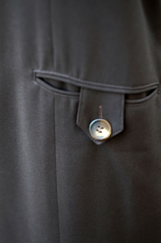 画像: 無地 ブラウン ジャンパースカート ポケット [17822]
