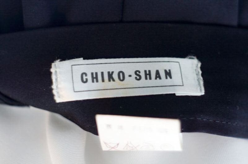 画像: CHIKO-SHAN 無地 黒 スカート フレア w69-72cm[17894]