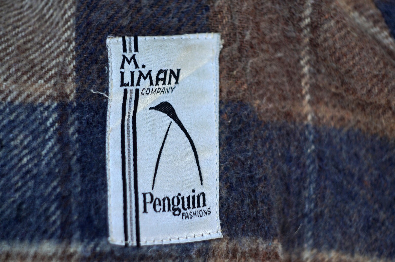 画像: "M.LIMAN Penguin" ベージュ グレー系 アメリカン ビンテージ ウール コート 丸襟[19486]