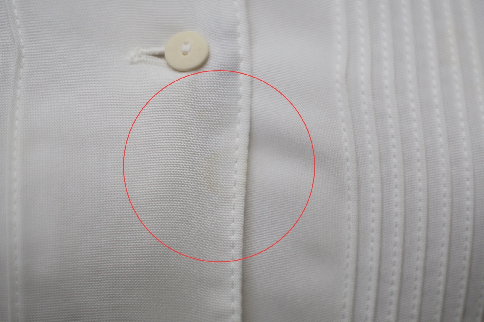 画像5: ”PER QUANIO” 白 長袖 ブラウス レギュラーカラー ピンタック カッティングレース[20485]