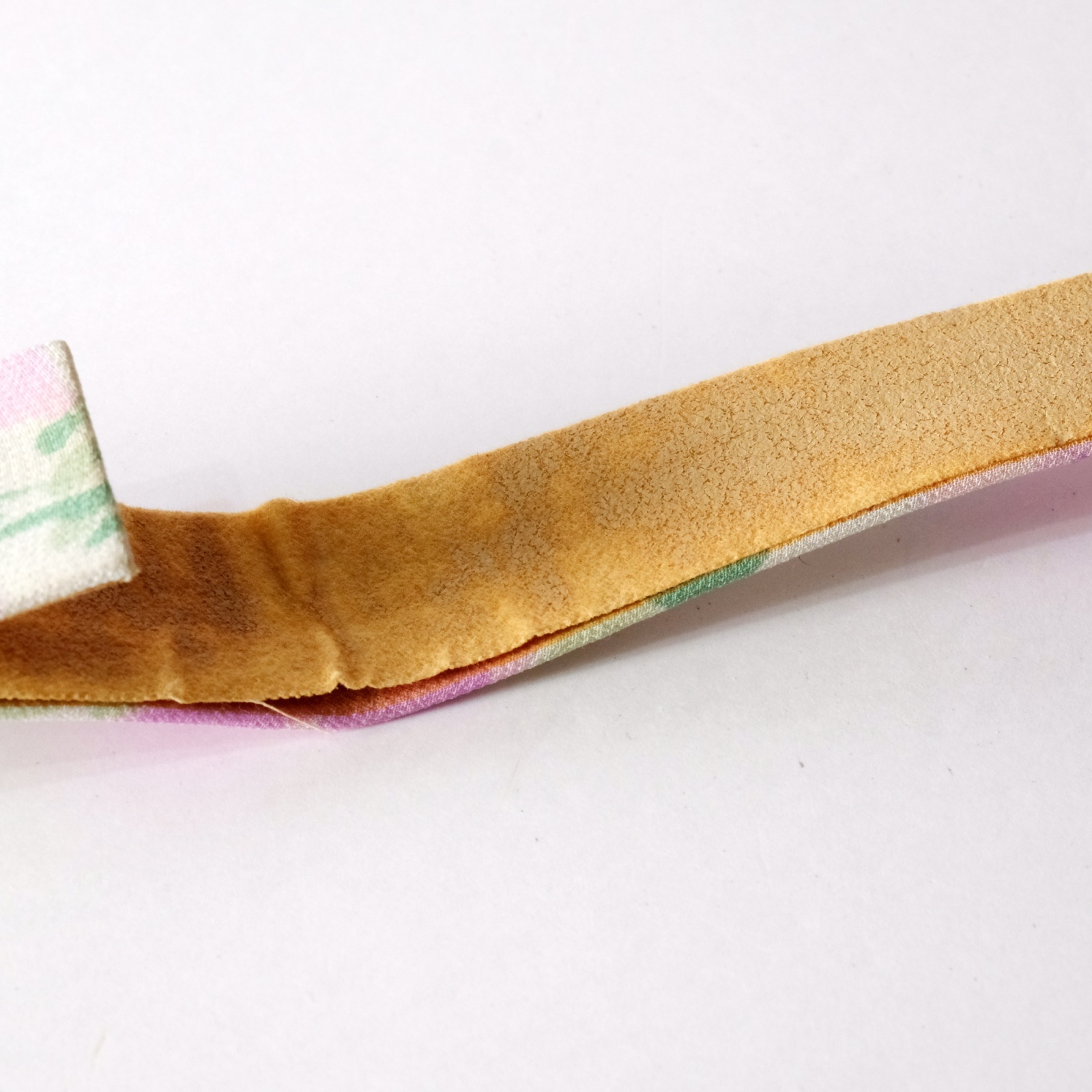 画像4: 花柄 パープル×アイボリー パール アンティークベルト[20480]