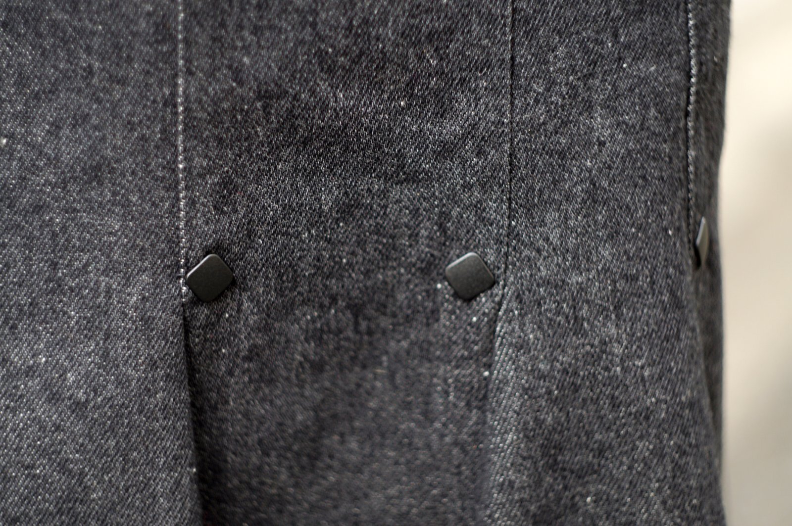 画像5: "Chaleur" デニム  黒 スカート マーメイド  w65cm[20509]