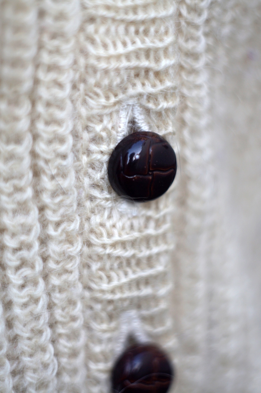 画像4: "McGREGOR" 無地  ウール アイボリー ベスト Vネック 前開き ニット[20529]