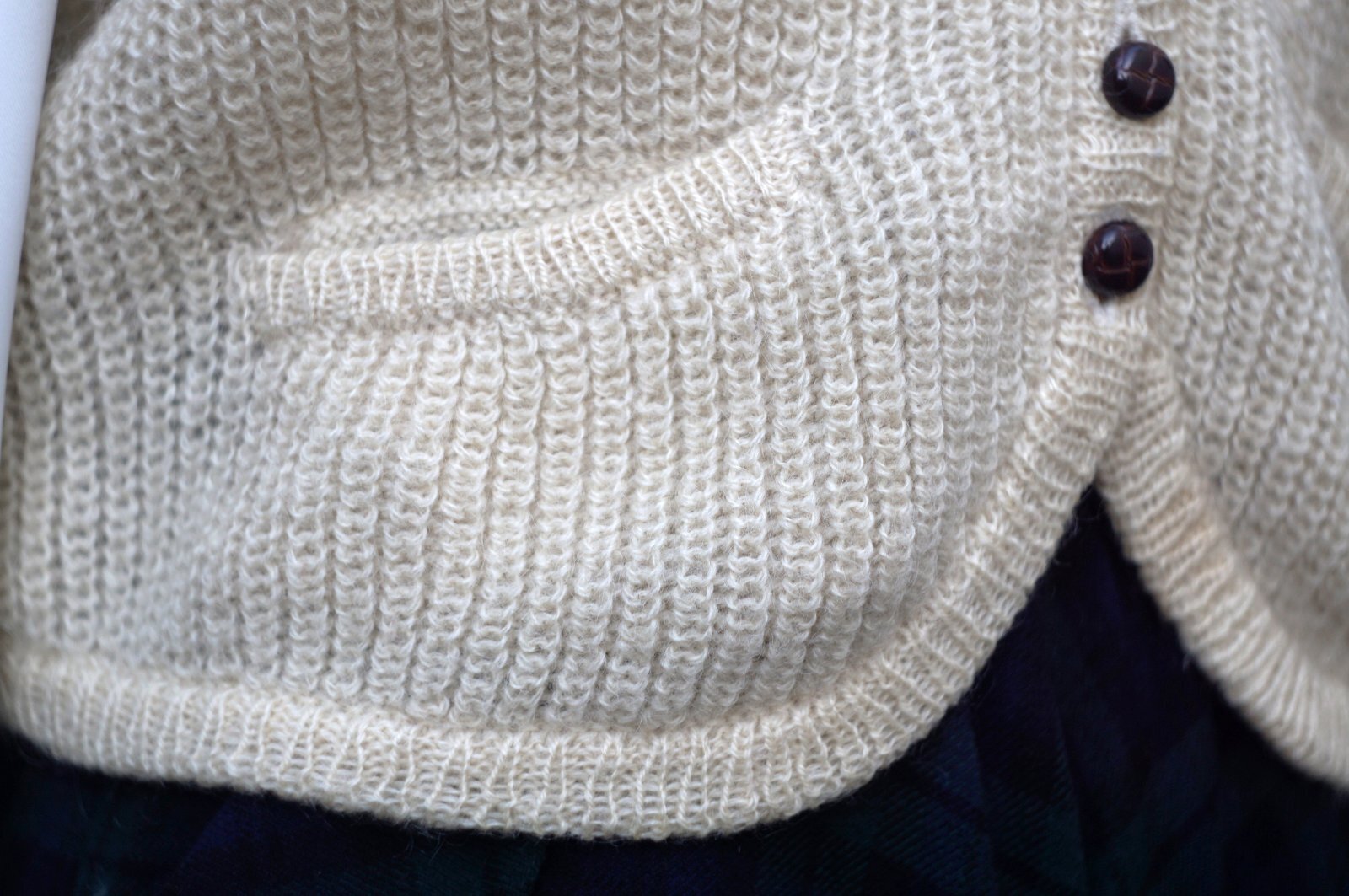 画像5: "McGREGOR" 無地  ウール アイボリー ベスト Vネック 前開き ニット[20529]