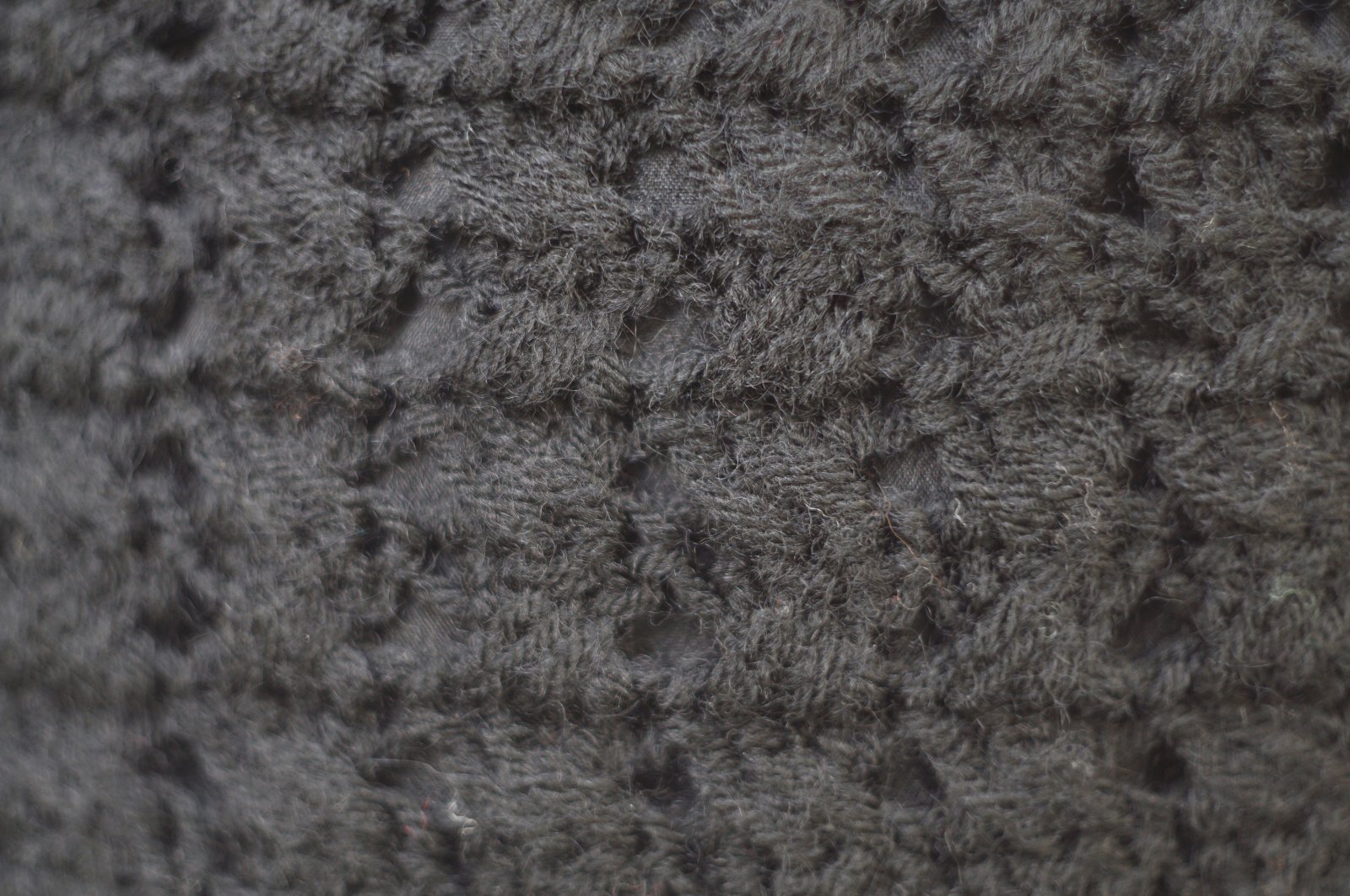 画像3: 無地  黒系 スカート タイト かぎ編み w63cm[20533]