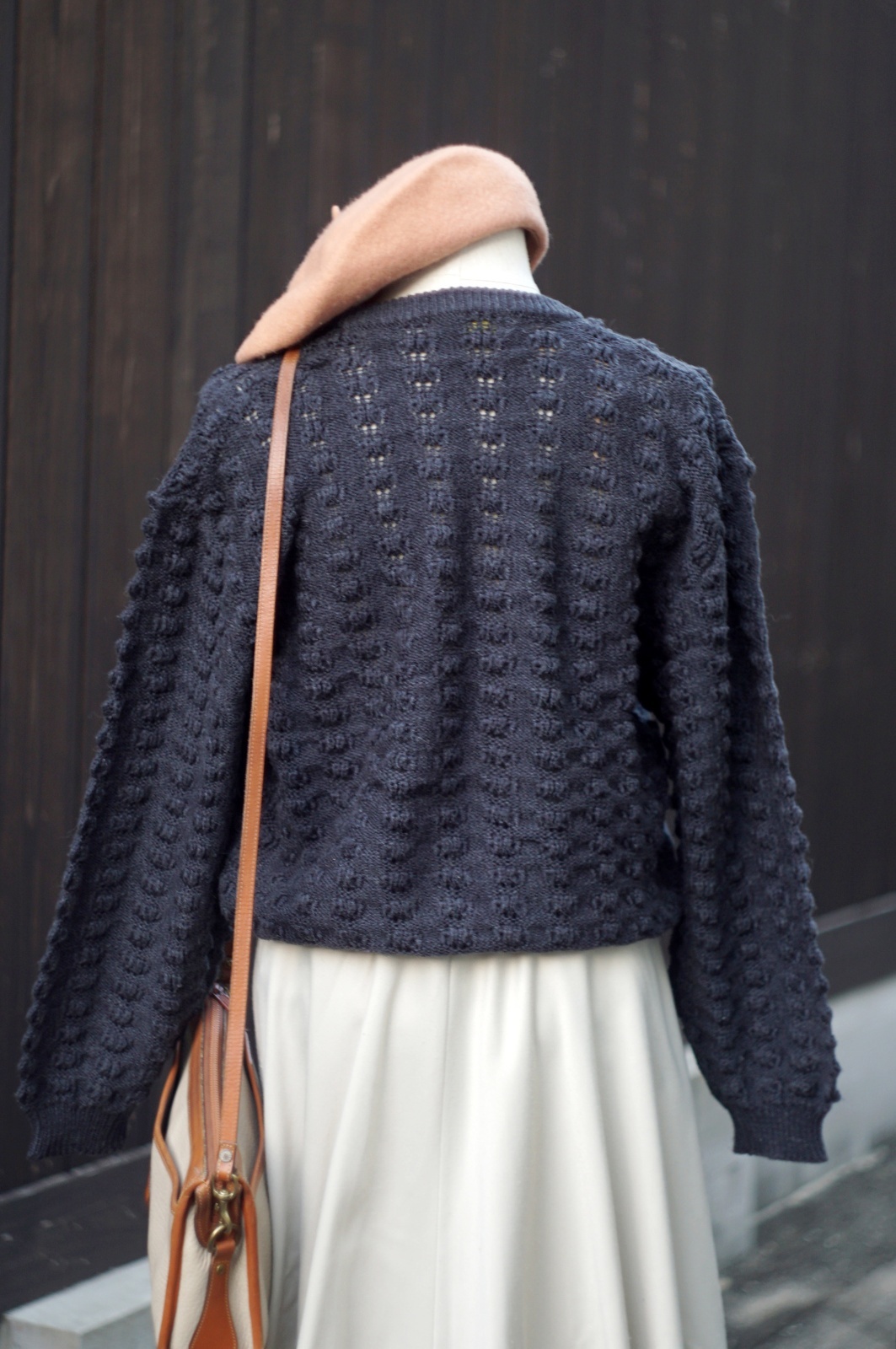 画像3: ”VELVE”  無地 グレー ウール混  ニット ラウンドネック [20544]